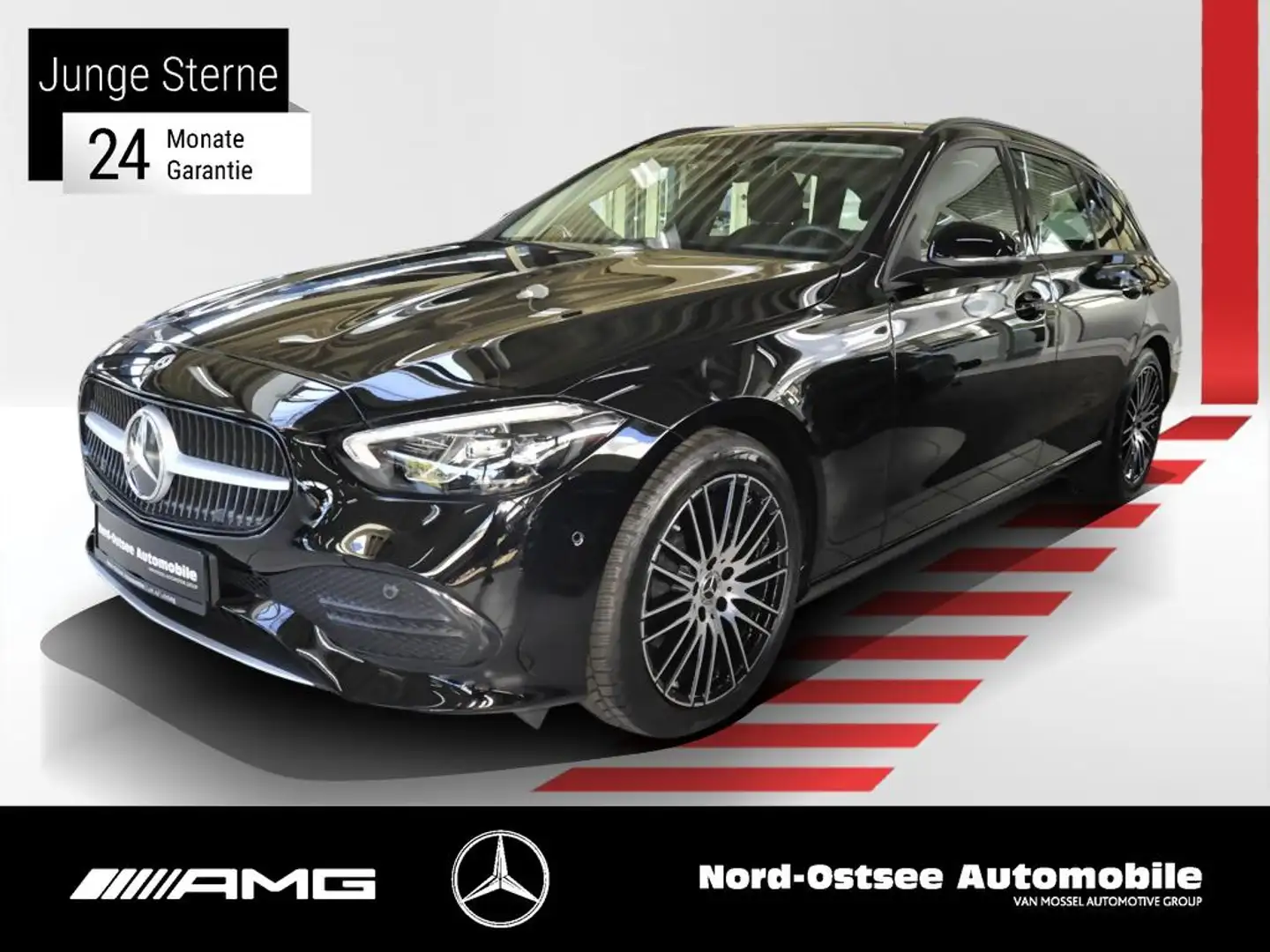 Mercedes-Benz C 180 T KAMERA NAVI TEMPO LED SHZ Noir - 1