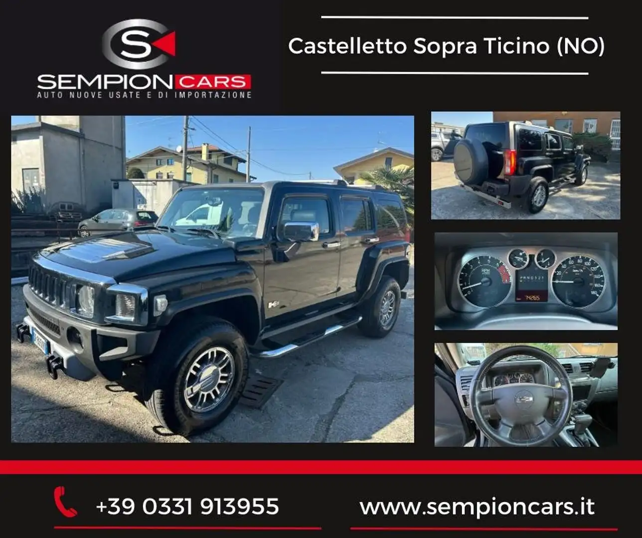 HUMMER H3 H3 3.7 Luxury auto Noir - 1
