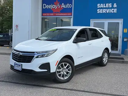 White 2024 Chevrolet Equinox LS AWD with 1LS SUV / Crossover Four-Wheel Drive 6-Speed Automatic