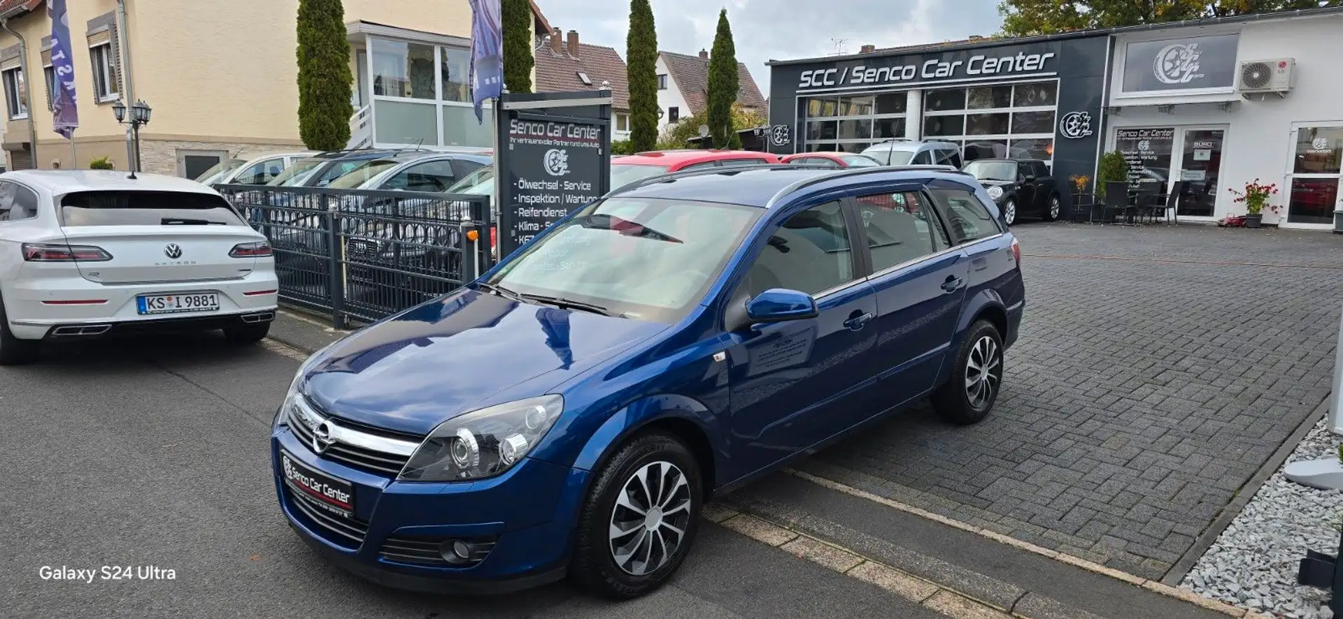 Opel Astra H Caravan Elegance 1 HAND Wenig Km TÜV NEU Bleu - 1