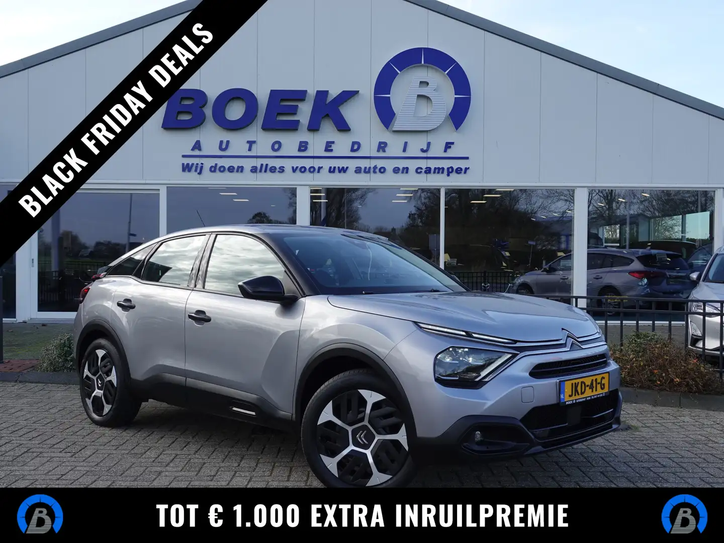 Citroen C4 1.2 Puretech 100PK Feel TREKH. | NAVI | PDC + CAME Grijs - 1