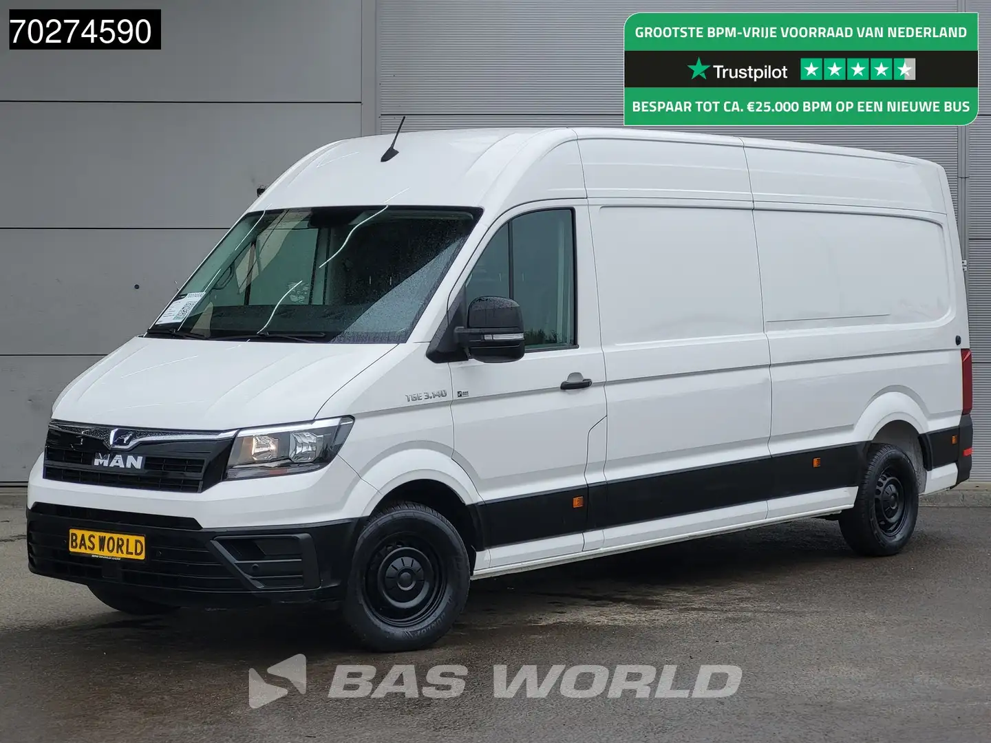 MAN TGE 3.140 Automaat L4H3 Airco Camera Parkeersensoren L Blanco - 1