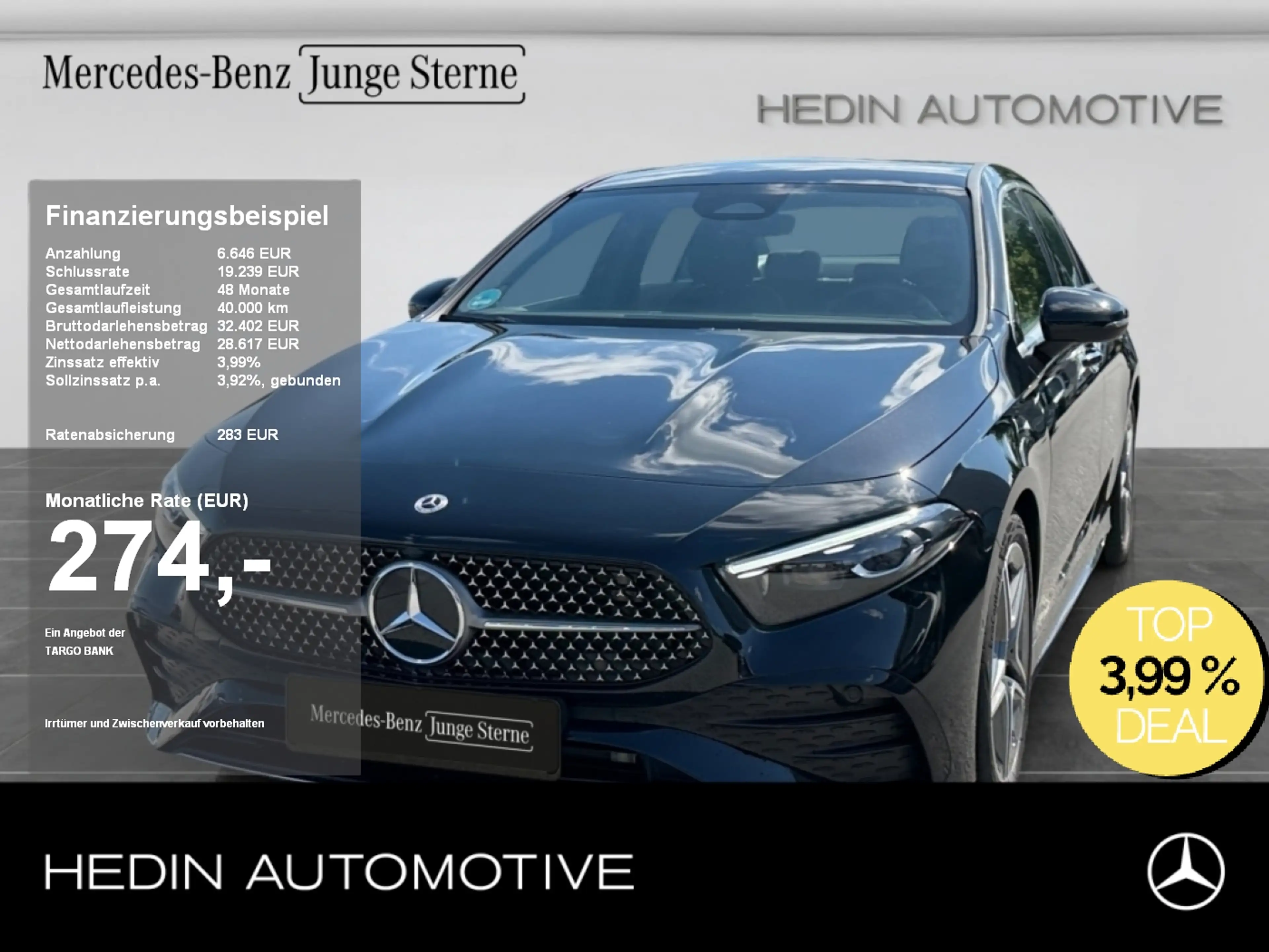 Mercedes-Benz A 220 4M Limousine AMG|MBEAM|AMBIENTE|MBUX|DAB