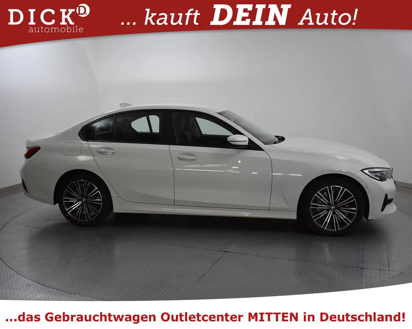 BMW 330 e Sport Line LEDER+VIRTU+PROF+LED+SHZ+ACC+M18 Weiß - 2