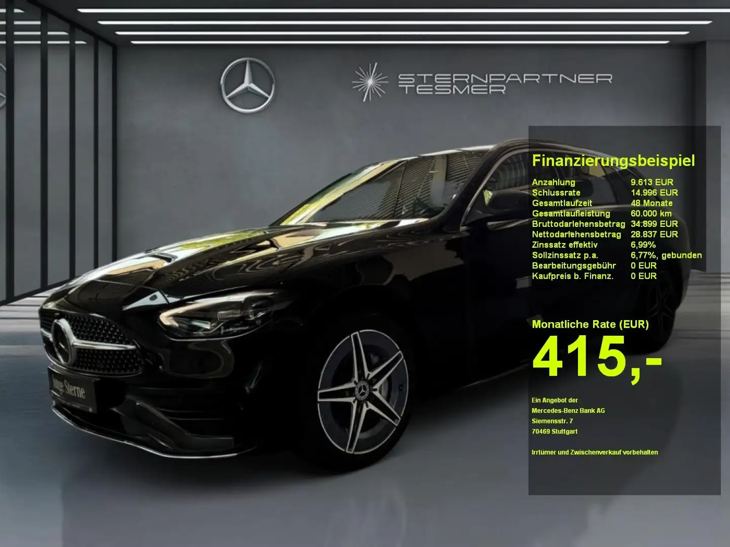 Mercedes-Benz C 300 e T +AMG+PANO+AHK+MBUX+KAMERA+DISTRONIC Noir - 1