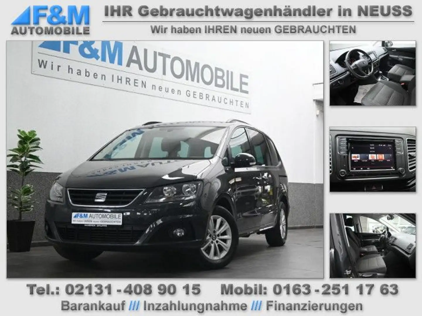 SEAT Alhambra 1.4 TSI Style DSG PDC Sitzheiz Tempomat Grau - 1