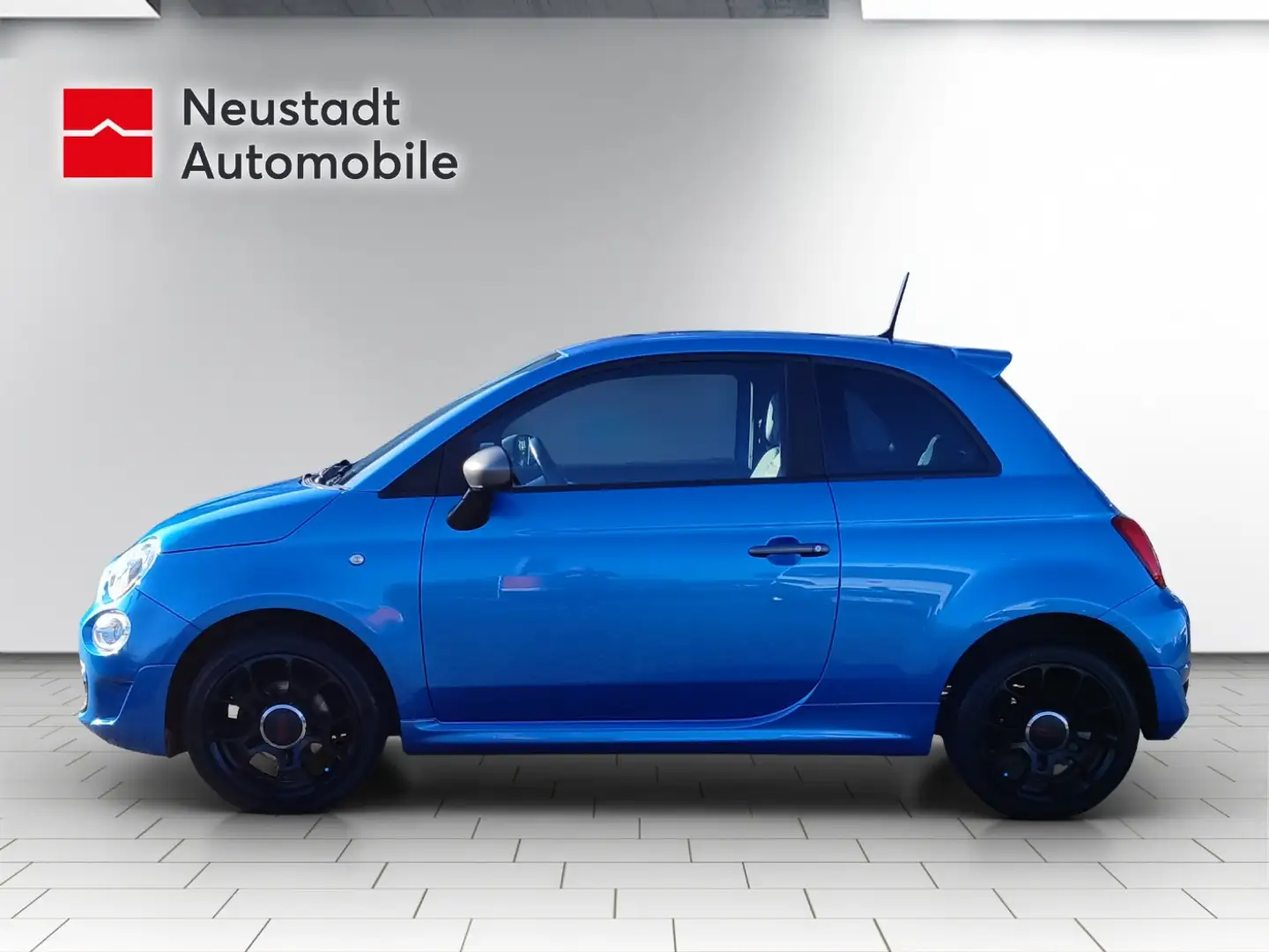 Fiat 500S 500 S 1.2 8V Parkpilot, Klimautomatik Bleu - 2