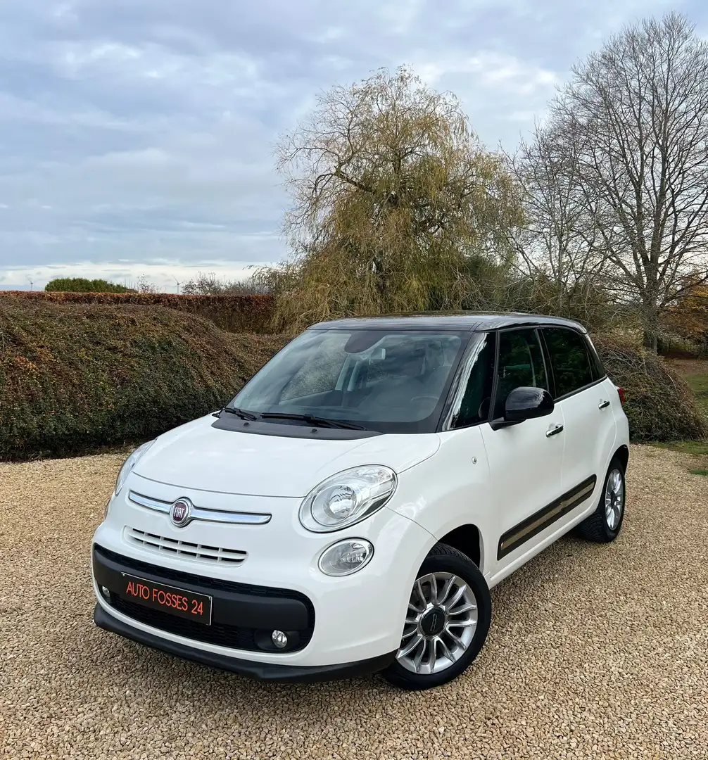 Fiat 500L 0.9 T TwinAir Lounge 105 CV PANORAMIQUE CLIM Blanc - 1