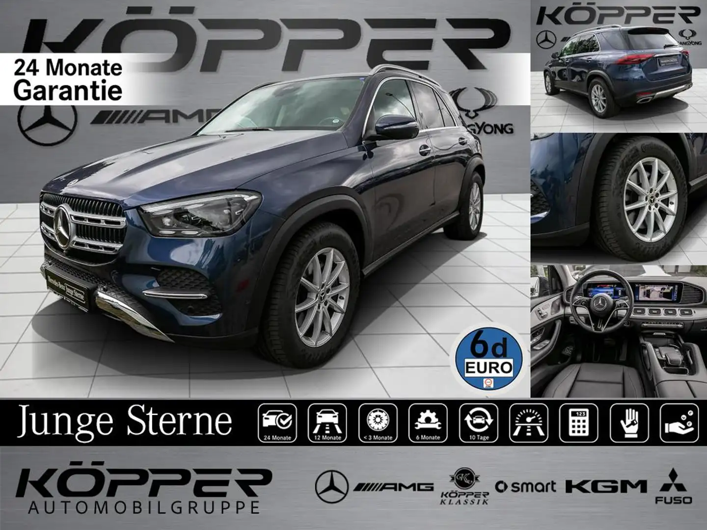 Mercedes-Benz GLE 400 e 4M Advanced PLUS AHK Pano Distr Memory Albastru - 1