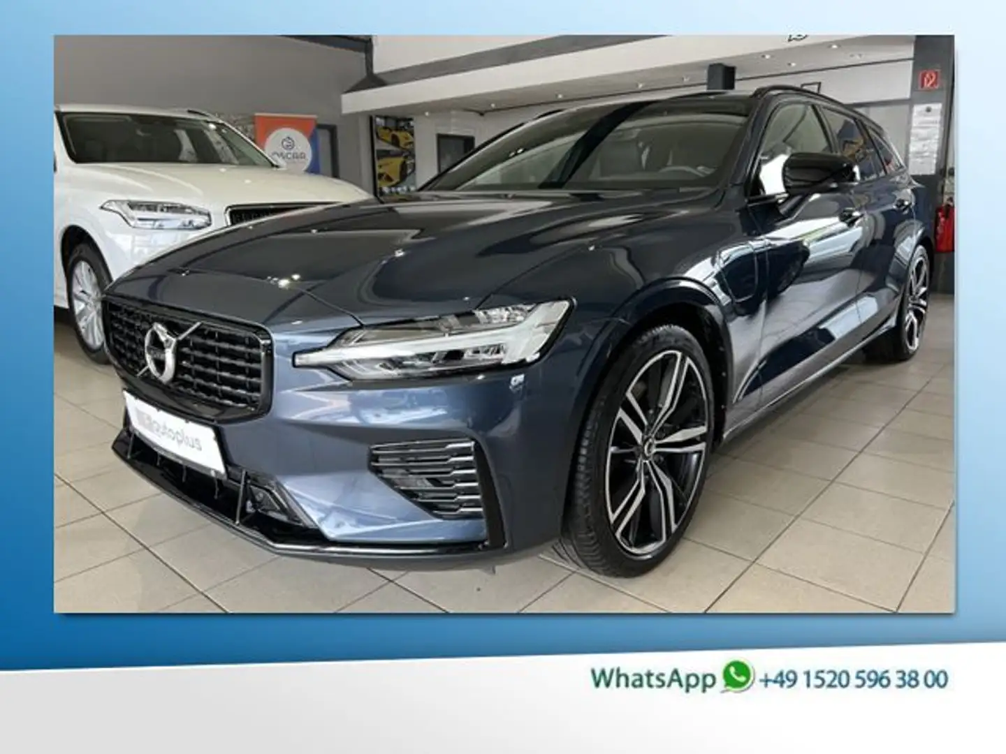 Volvo V60 T6 R-Design Recharge AWD Pano LED WinterPkt Niebieski - 1