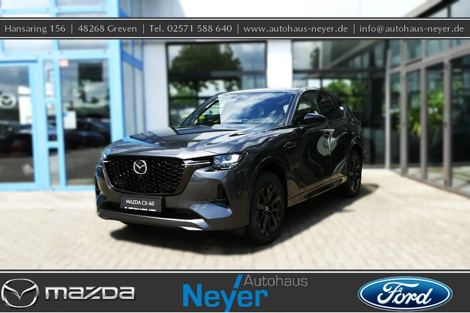 Mazda CX-60 3.3L e-SKYACTIV D 254ps AWD Homura Plus *Panorama Gris - 1