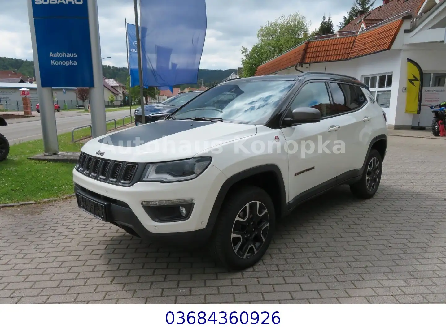 Jeep Compass Trailhawk 4WD+Garantie+WR+AHK 4,99% Weiß - 1