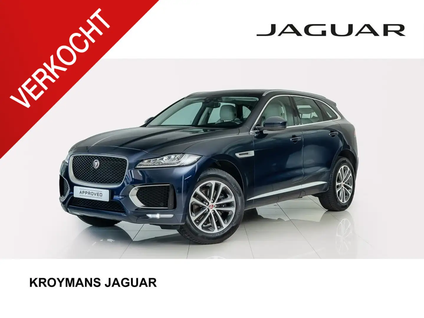 Jaguar F-Pace 3.0d AWD 300 Sport | Panoramadak | 24 maanden Appr Bleu - 1