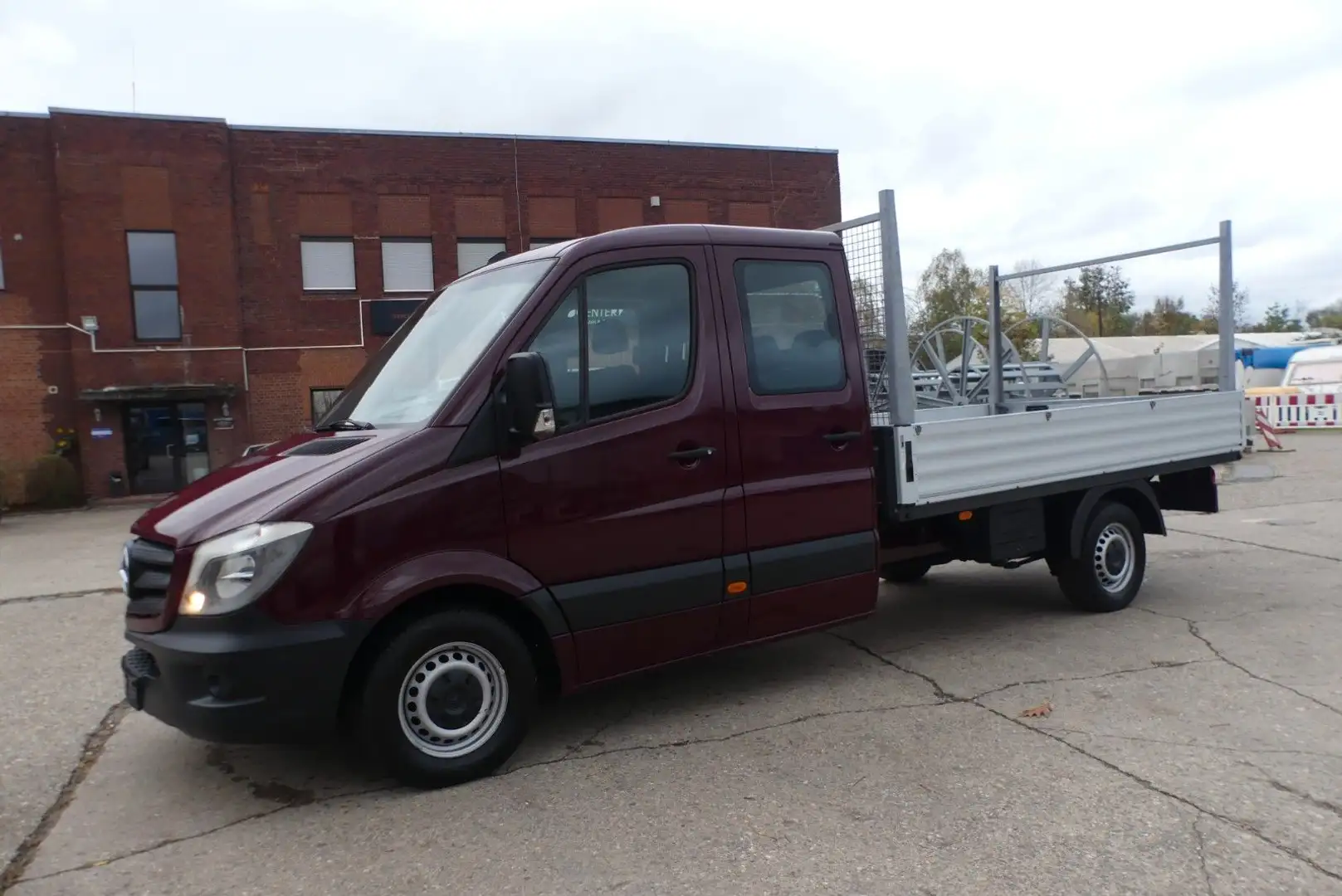 Mercedes-Benz Sprinter 316 Maxi L5 DoKa Pritsche 7-Sit*AHK3,5t Rouge - 1