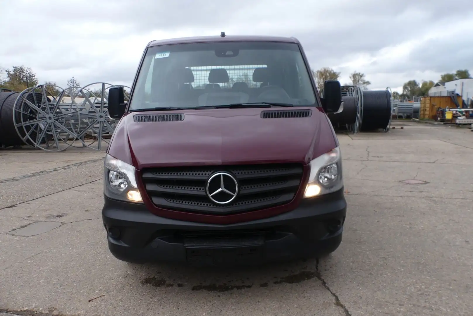 Mercedes-Benz Sprinter 316 Maxi L5 DoKa Pritsche 7-Sit*AHK3,5t Rouge - 2