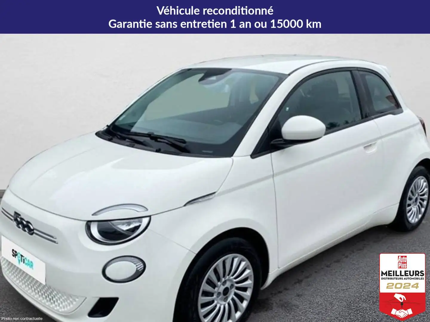 Fiat 500 E 95 ch action Blanc - 1