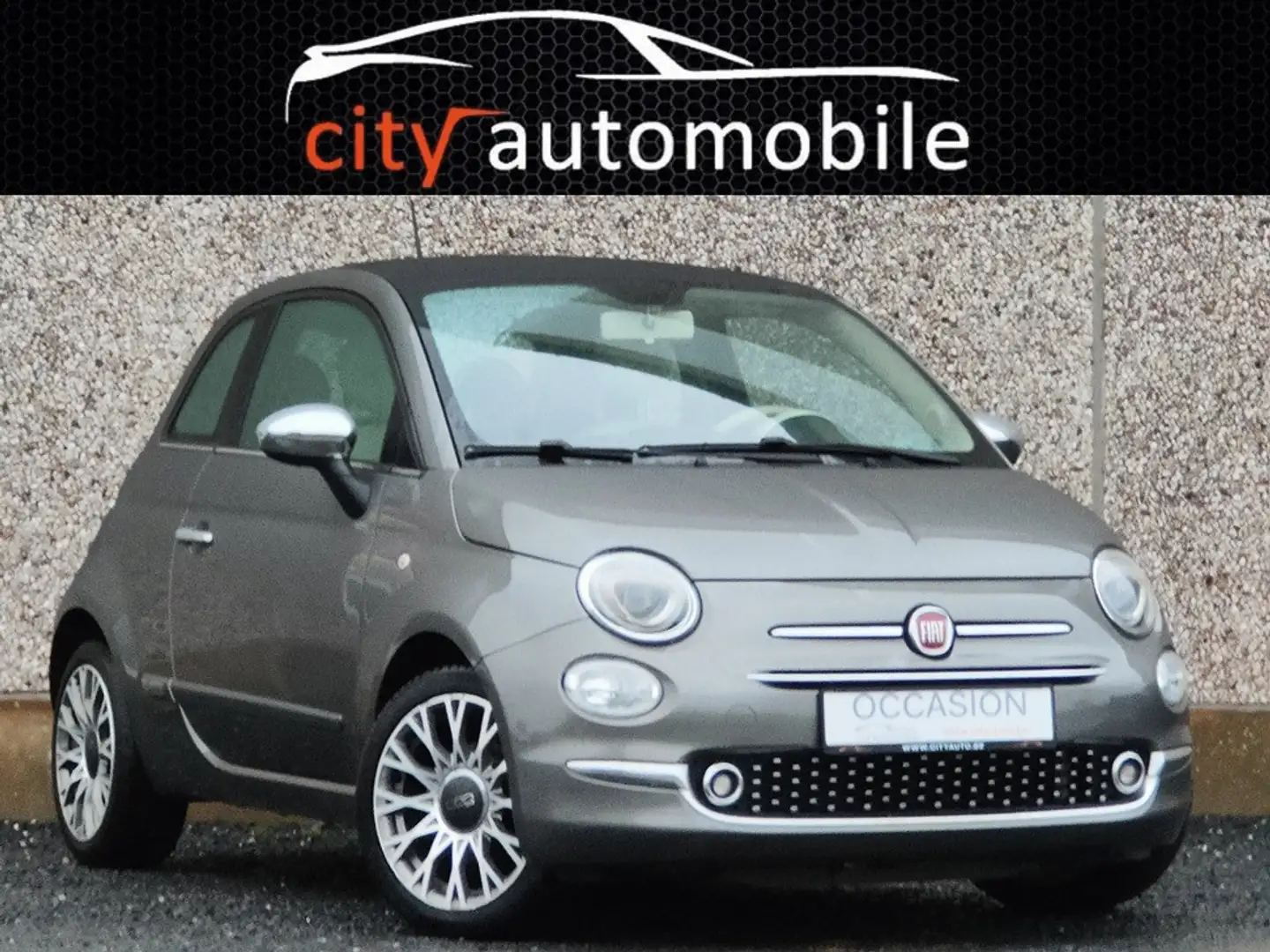 Fiat 500 1.2 GPS TOIT PANO CLIM CRUISE BLUETOOTH Gris - 1