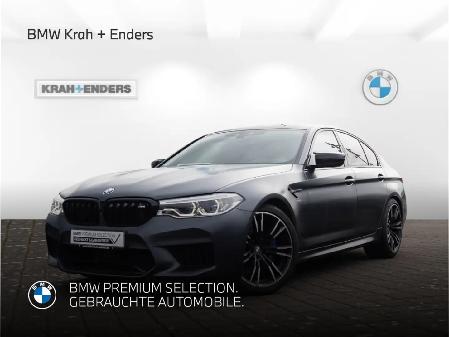 BMW M5 Competition+Navi+HUD+Laserlicht+e-Sitze+Leder Gris - 1