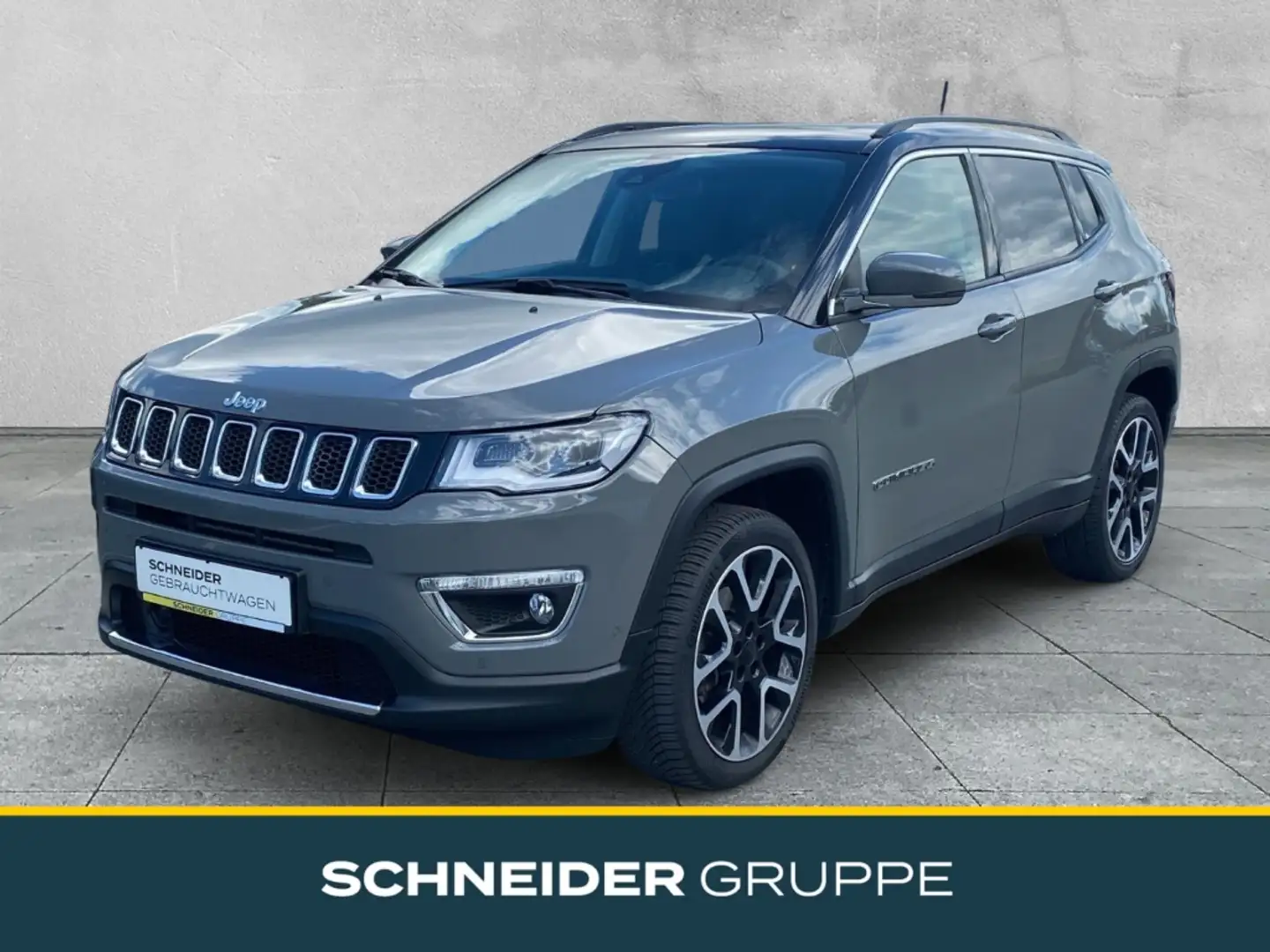 Jeep Compass Limited FWD 1.3 XENON+AHK+NAVI+DAB+SHZ Grijs - 1