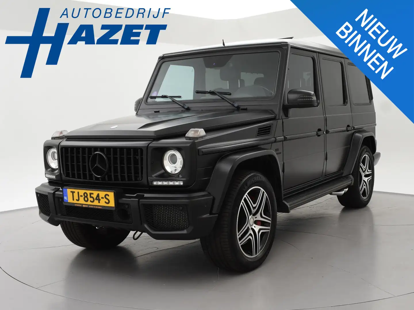 Mercedes-Benz G 63 AMG V8 544 PK G63 MAT SATIN BLACK + DESIGNO LEDER | DI Zwart - 1