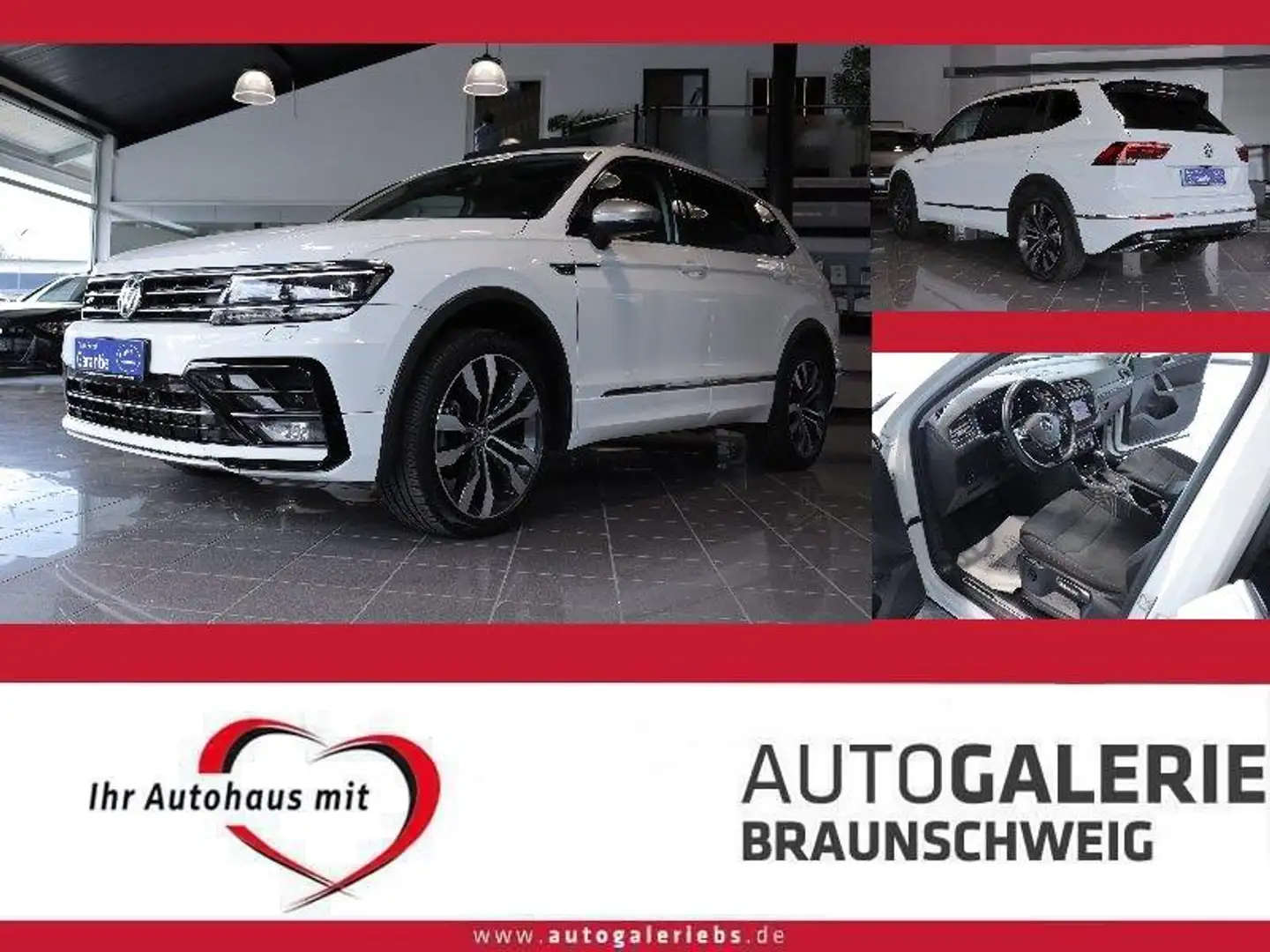 Volkswagen Tiguan Allspace 2.0 TDI Highl. 4M R-LINE 7-SITZE Weiß - 1