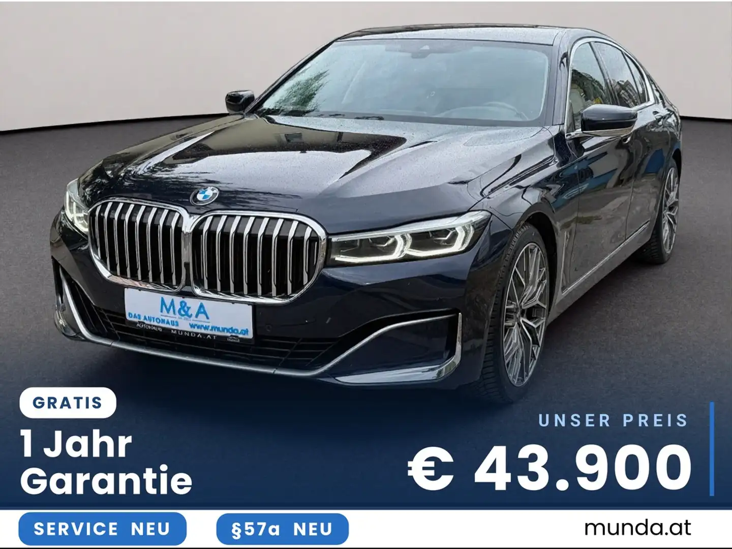 BMW 730 d 7er/VOLL/Garantie Blau - 1