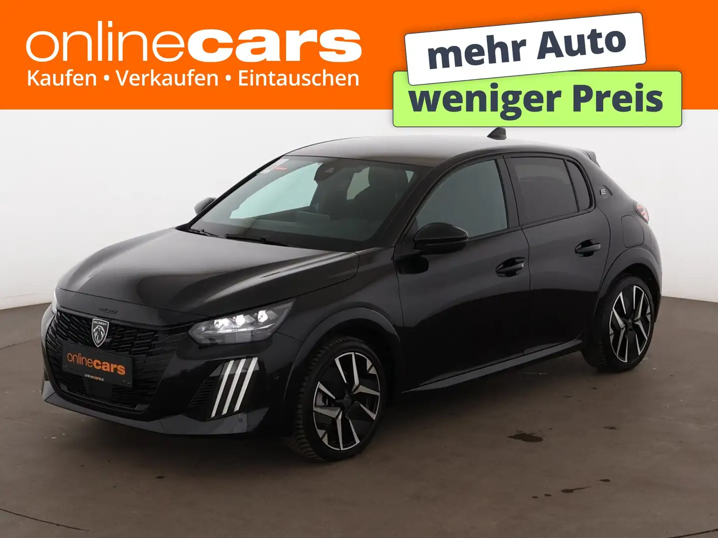 Peugeot 208 e GT 51kWh Aut LED LEDER NAVI SITZHZG R-CAM Schwarz - 1