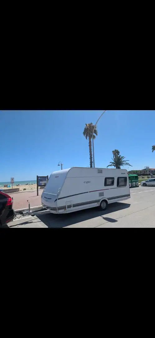 Caravans-Wohnm Dethleffs Wohnwagen Weiß - 1