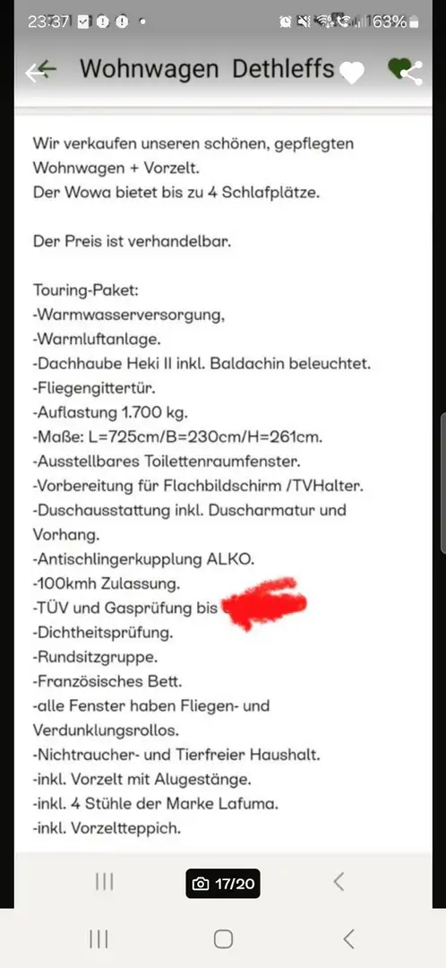 Caravans-Wohnm Dethleffs Wohnwagen Weiß - 2