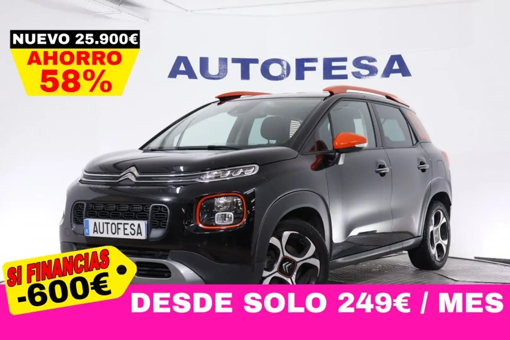 Citroen C3 Aircross 1.5 HDI 120CV SHINE AUTO # NAVY,PARKTRONIC,CAMARA Zwart - 1