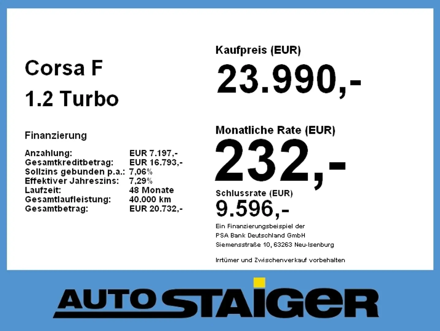Opel Corsa F 1.2 Turbo GS Sitzheizung Rückfahrkamera Schwarz - 2