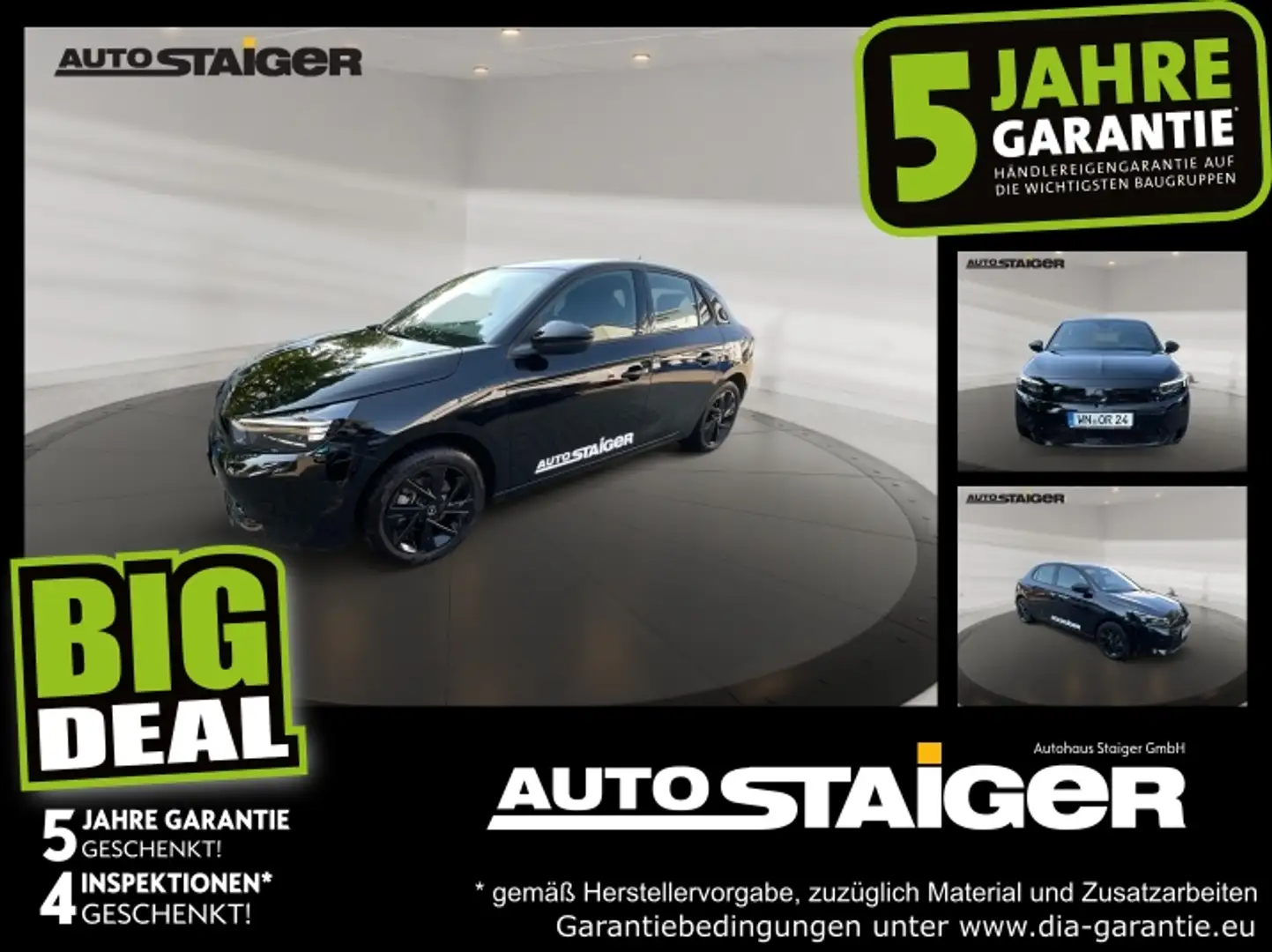 Opel Corsa F 1.2 Turbo GS Sitzheizung Rückfahrkamera Schwarz - 1