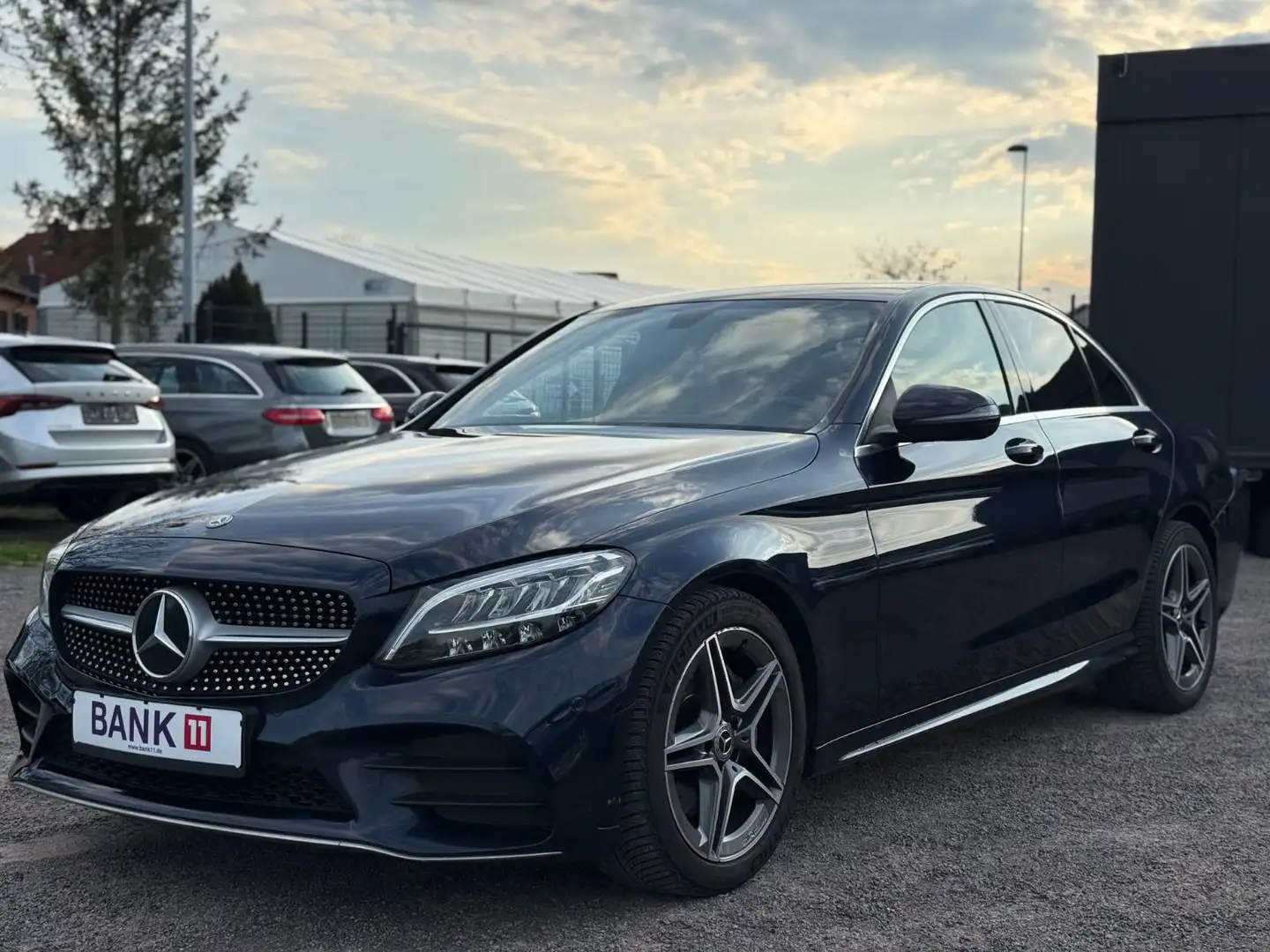 Mercedes-Benz C 200 d Lim. AMG|LED|TEMP|NAVI|KAM|LEDER|ATTENT Blau - 1