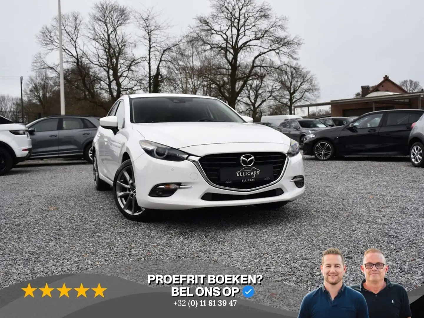 Mazda 3 2.0 SKYACTIV EXCLUSIVE / GPS / CAMERA / BOSE / DAB Wit - 1