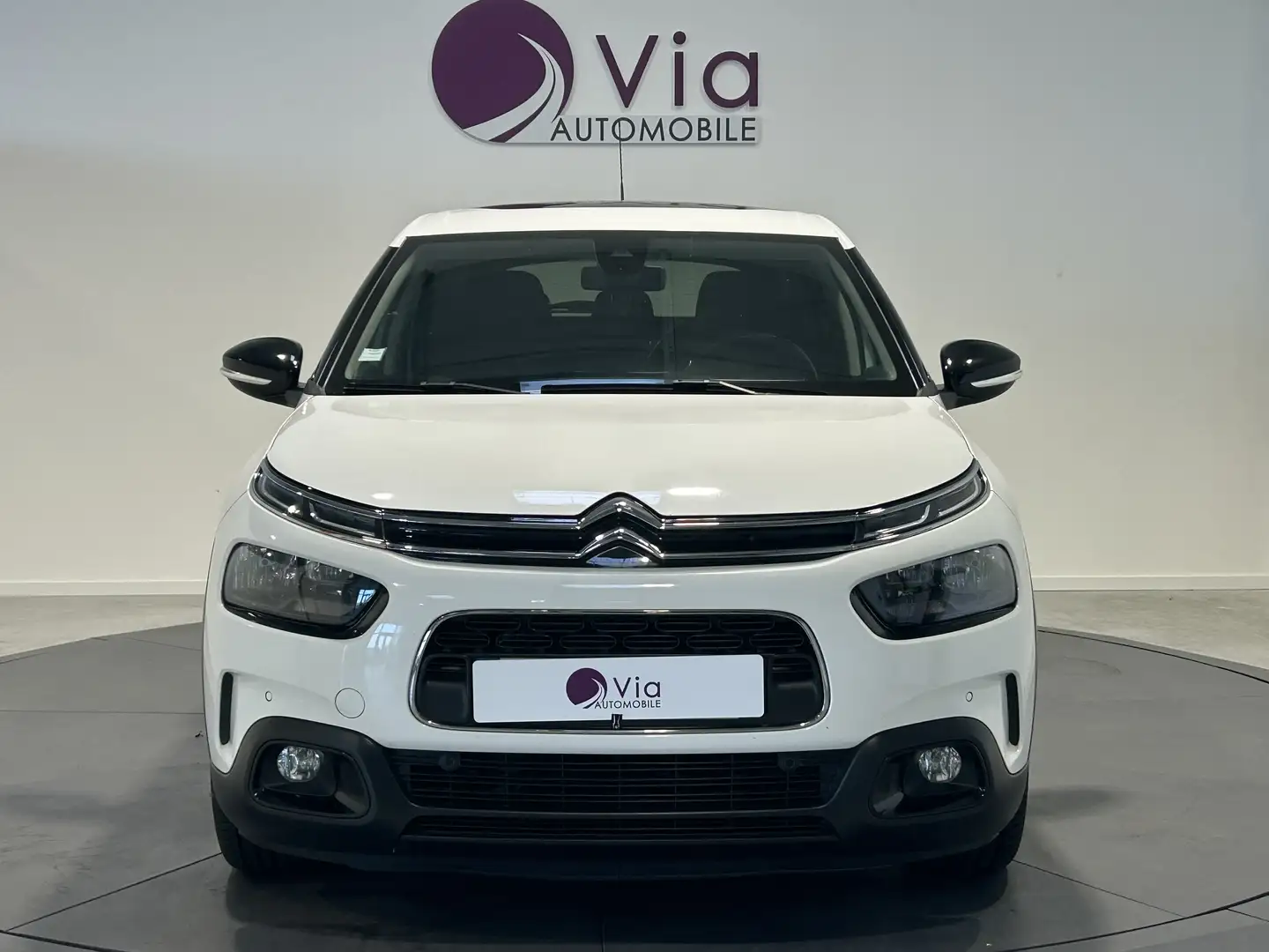 Citroen C4 Cactus 1.6 BlueHdi 120 Shine BVA EAT6, toit pano, attelag Blanc - 2