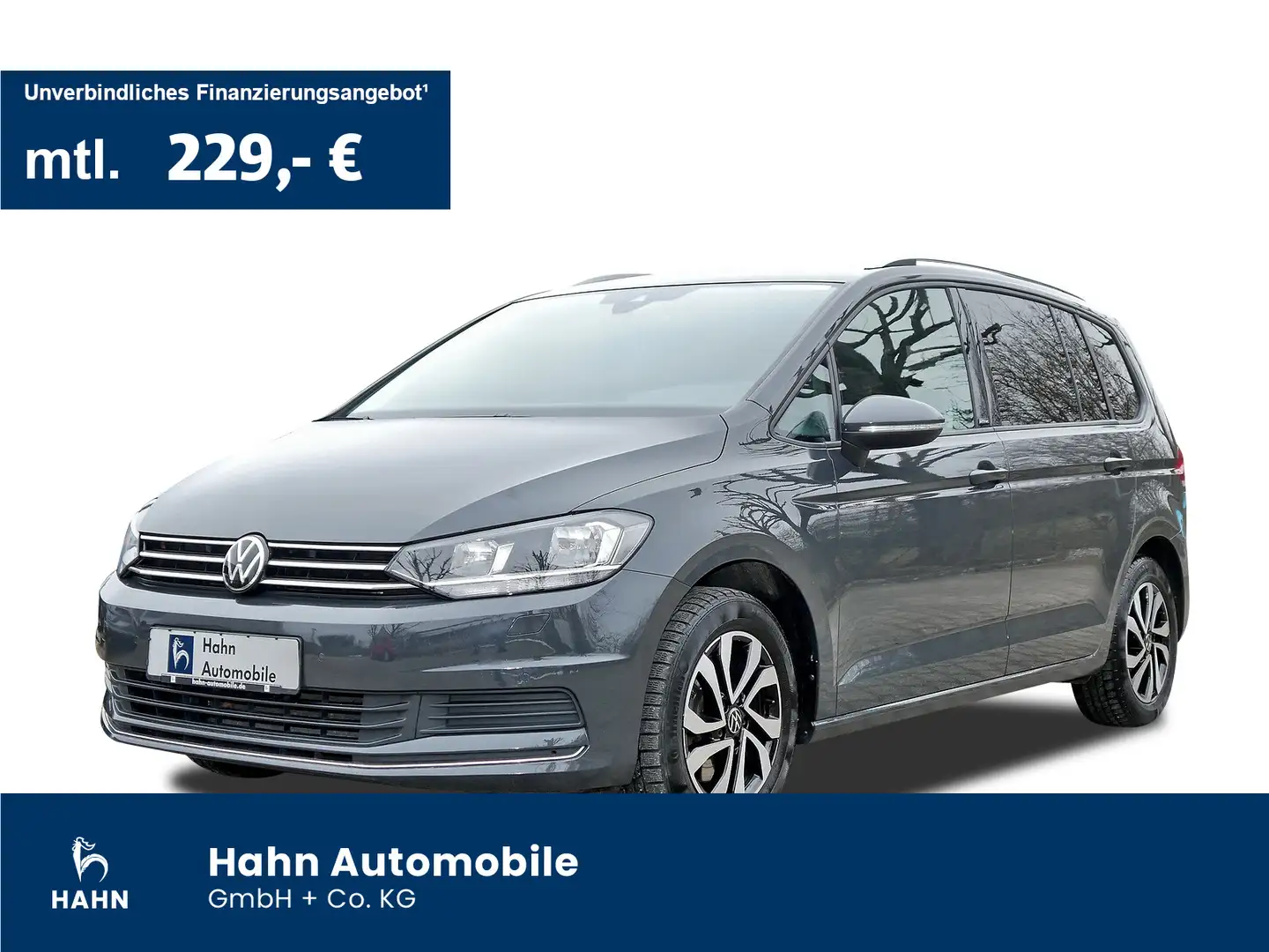 Volkswagen Touran 2.0TDI Active Navi ACC Climatr Sitzheizun Gris - 1