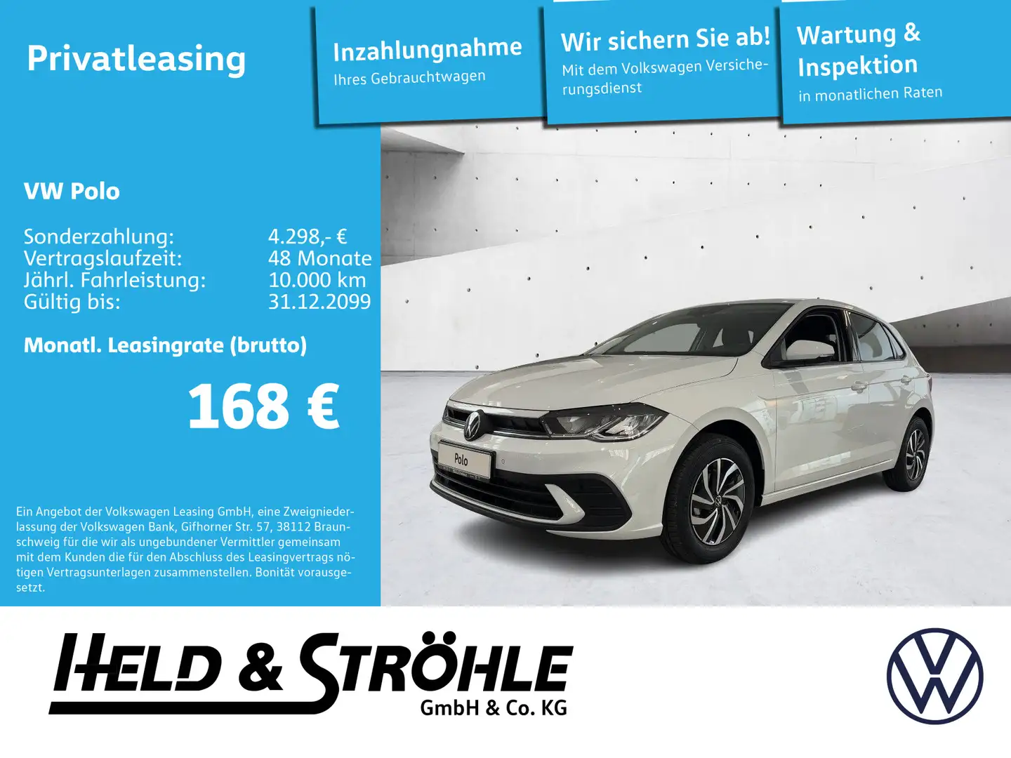 Volkswagen Polo Life 1.0 SHZ KLIMA APP-Connect Wit - 1