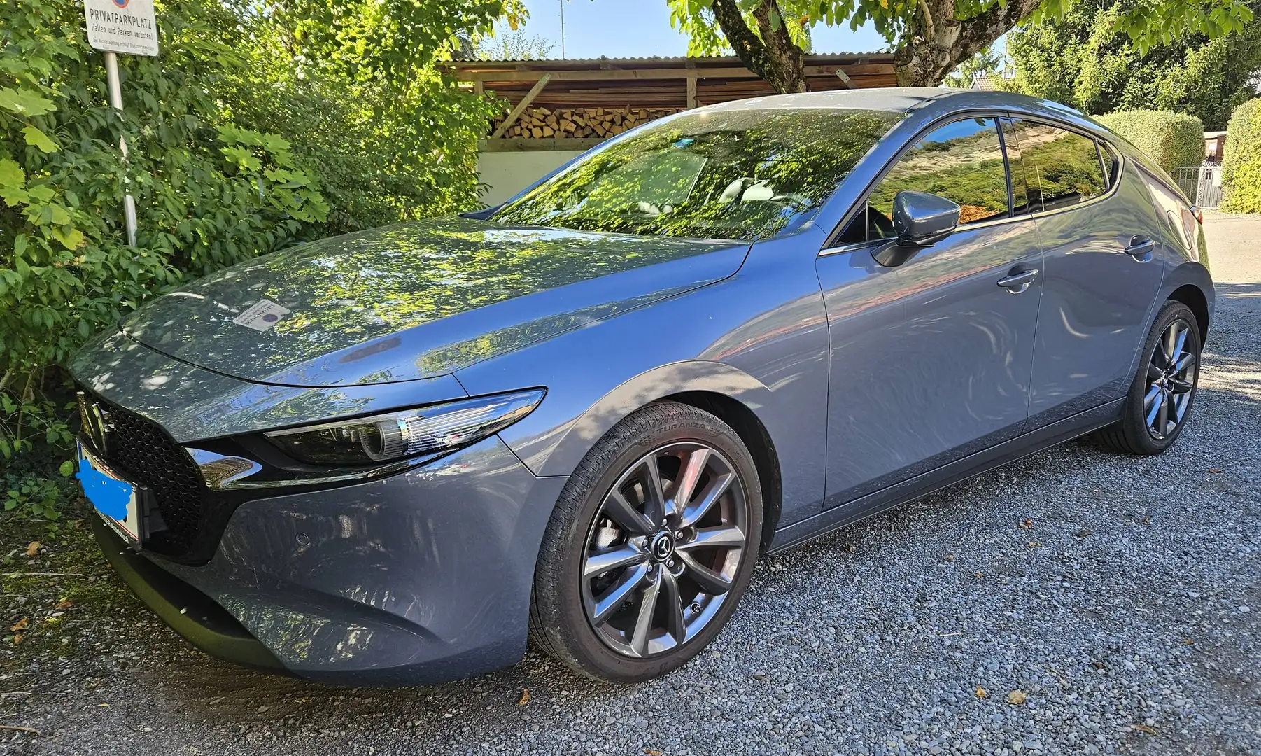 Mazda 3 Gepflegtes Fahrzeug und hochwertiger Comfort+ Ausstattung (Bose, Memory-Sitz , 360° Kamera ) Grau - 1