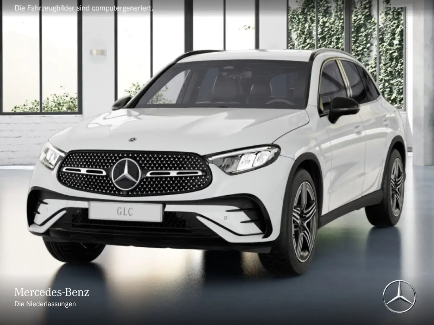 Mercedes-Benz GLC 220 d 4M AMG+NIGHT+360+AHK+LED+TOTW+KEYLESS+9G Weiß - 2