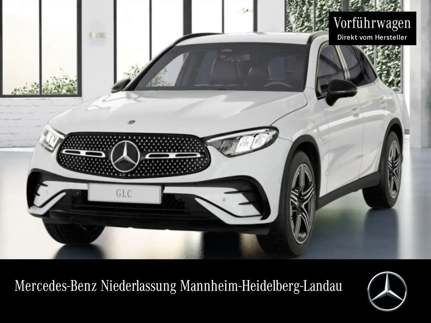 Mercedes-Benz GLC 220 d 4M AMG+NIGHT+360+AHK+LED+TOTW+KEYLESS+9G Weiß - 1