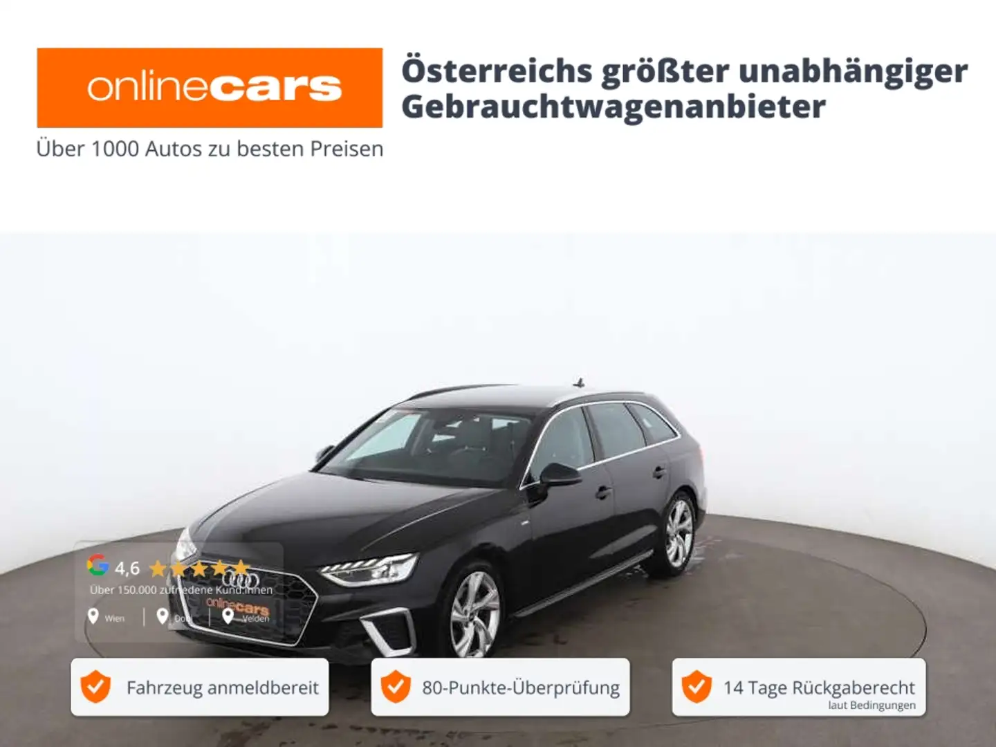 Audi A4 Avant 35 TFSI S-Line Aut LED RADAR NAVI LEDER Schwarz - 1