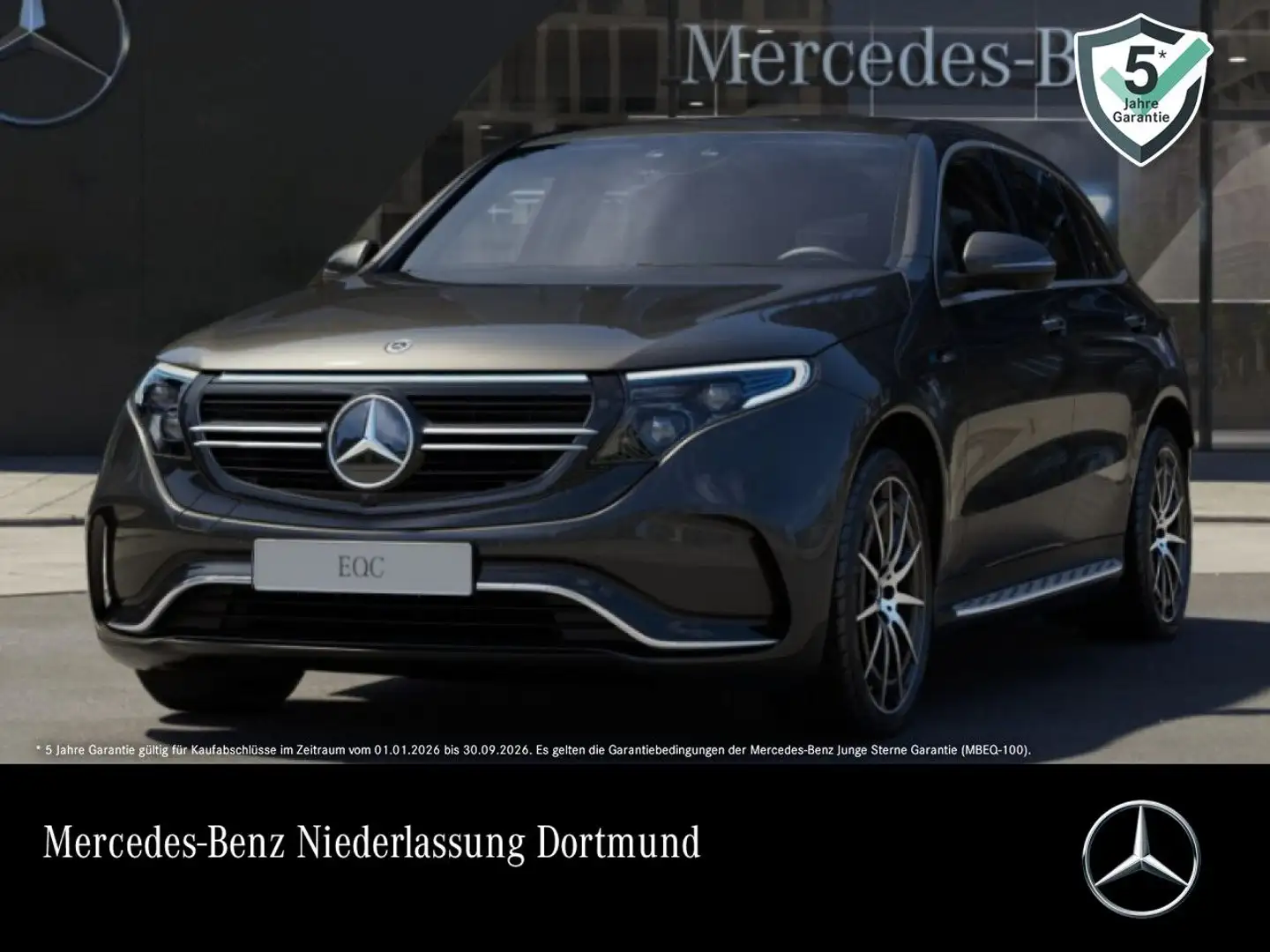 Mercedes-Benz EQC 400 4M AMG+360+AHK+MULTIBEAM+FAHRASS+HUD Grau - 1