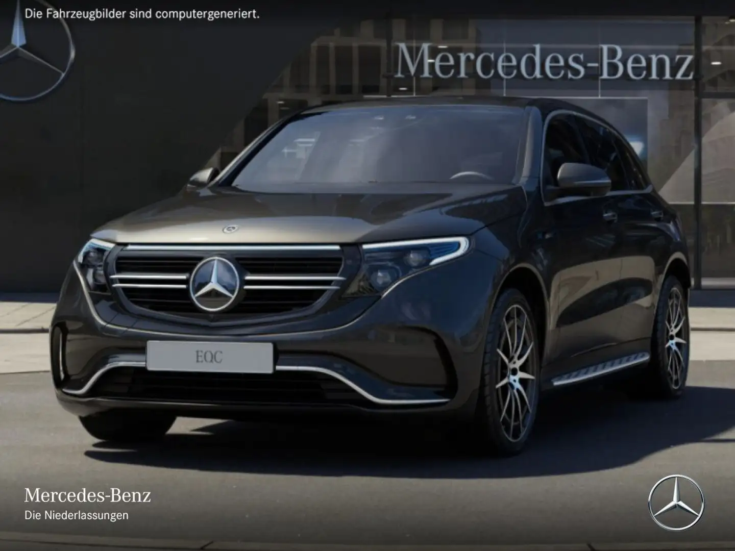 Mercedes-Benz EQC 400 4M AMG+360+AHK+MULTIBEAM+FAHRASS+HUD Grau - 2