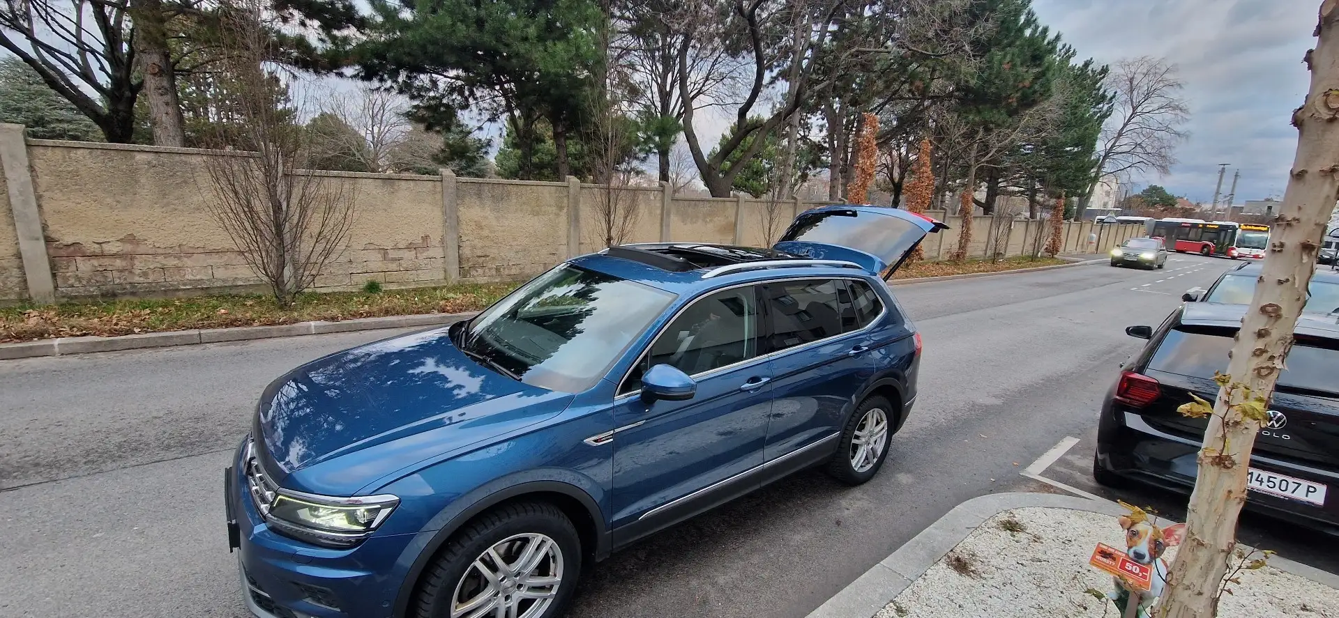Volkswagen Tiguan Allspace 2,0 TDI SCR 4Motion Highline DSG Blau - 2