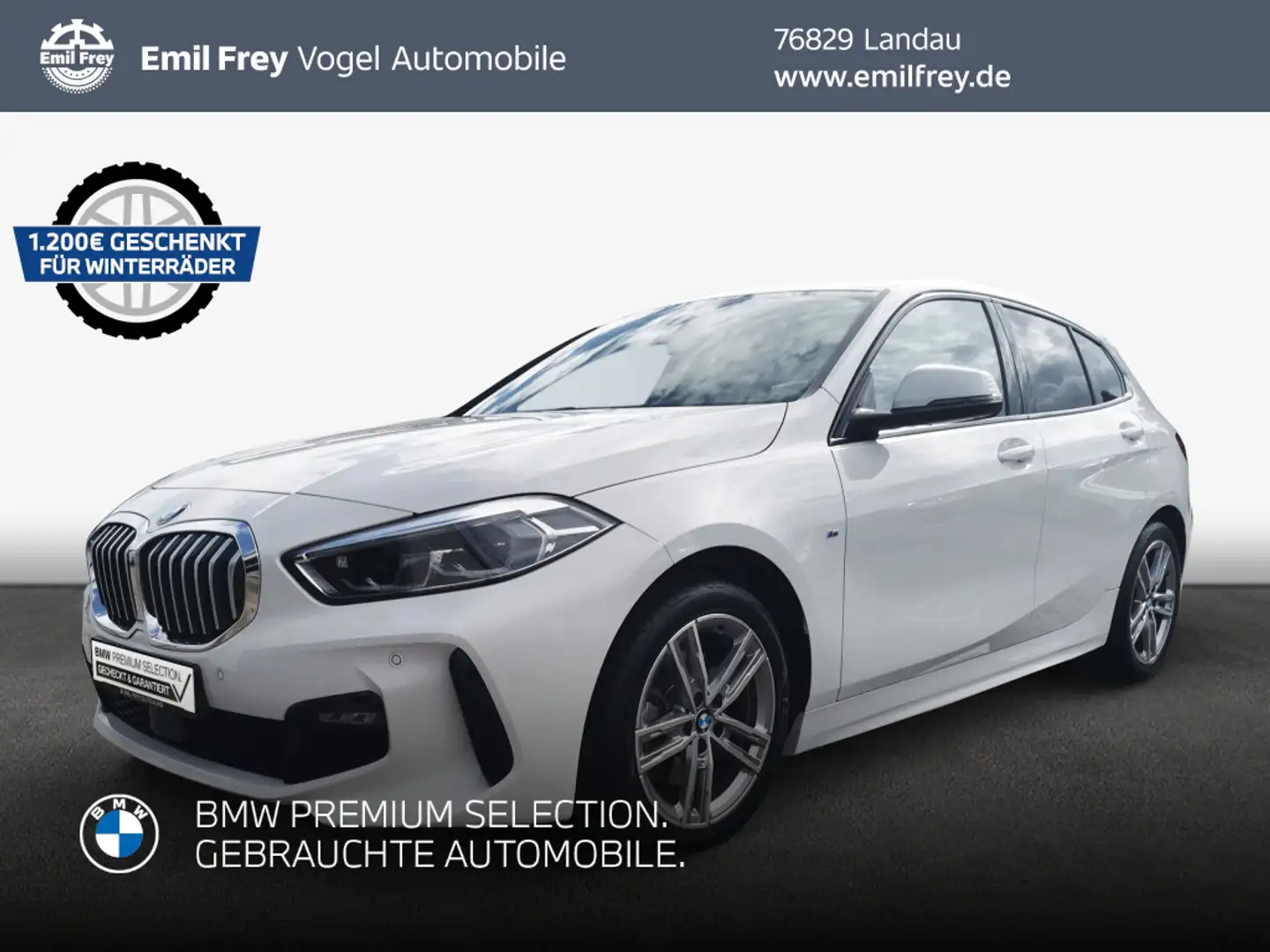 BMW 118 i Aut. M Sport Weiß - 1