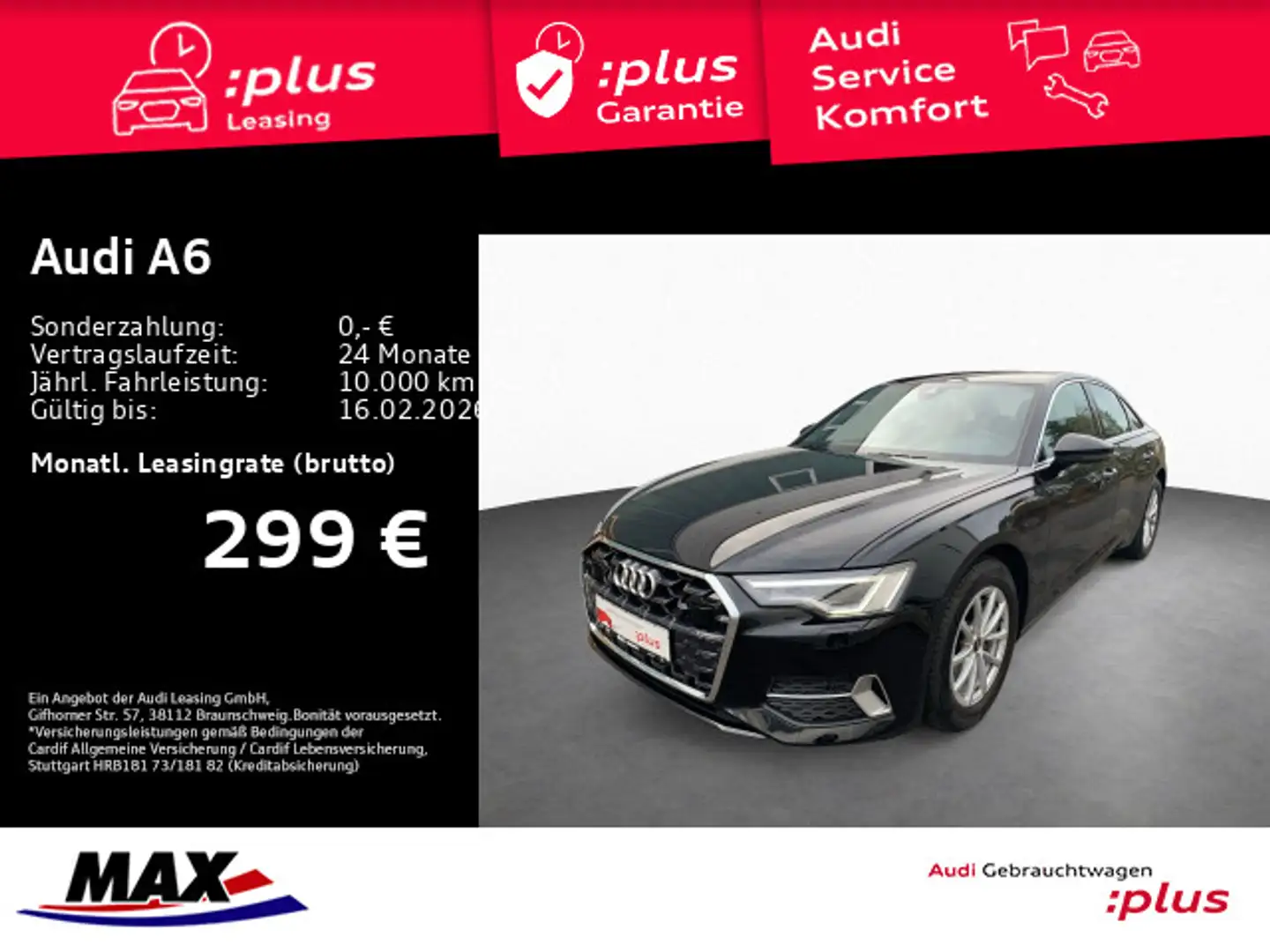 Audi A6 45 TFSI ADVANCED +MATRIX+MMI NAVI+KAMERA+ALU+ Schwarz - 1