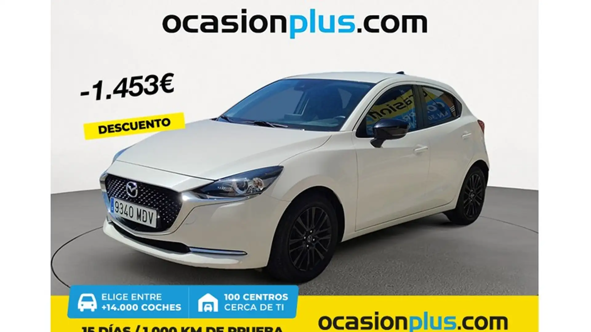 Mazda 2 1.5 e-Skyactiv-g Homura pantalla 8´´ 66kW Blanco - 1