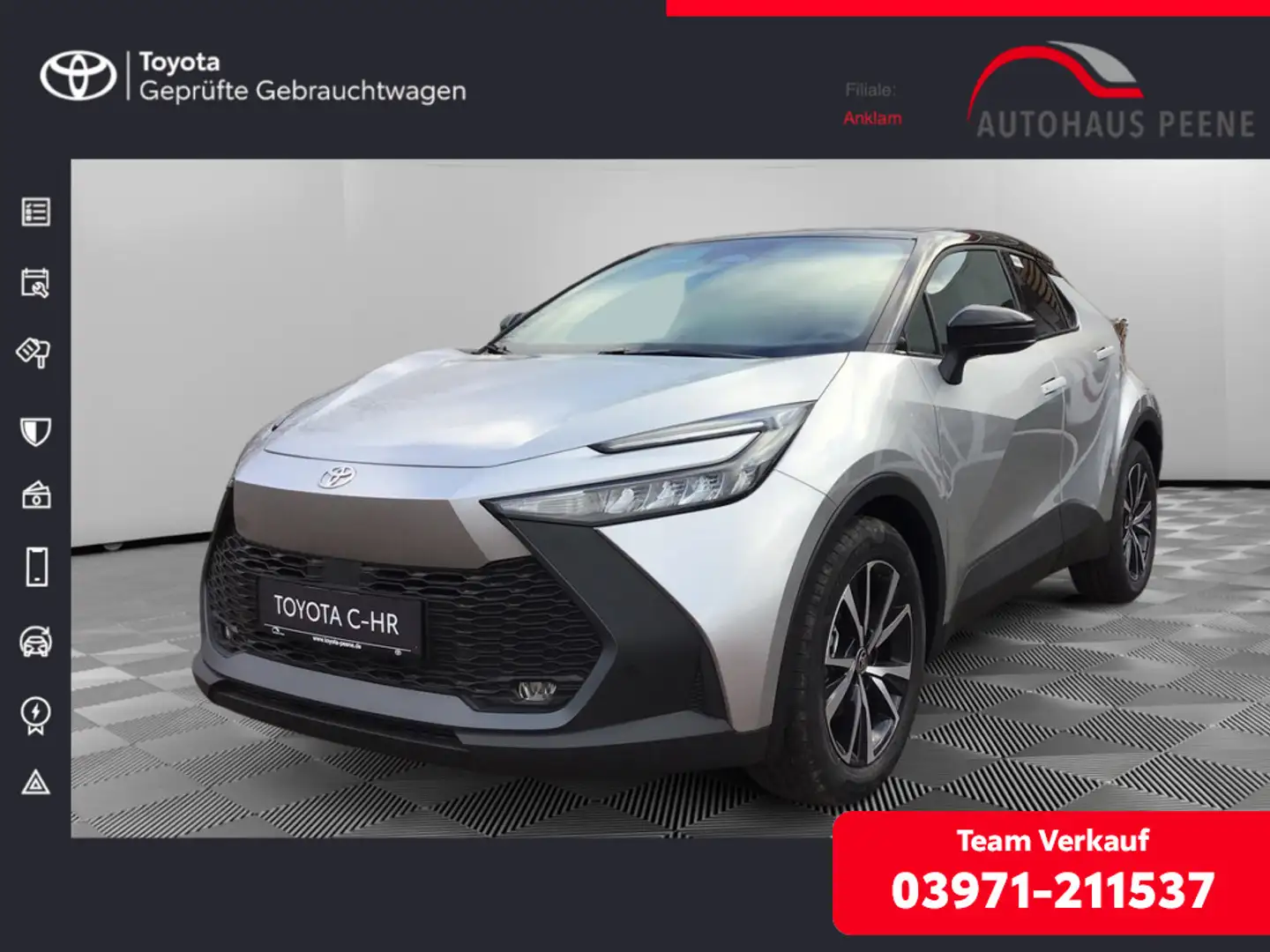 Toyota C-HR 2.0 Hybrid FWD Team Deutschland SHZ ACC Argent - 1