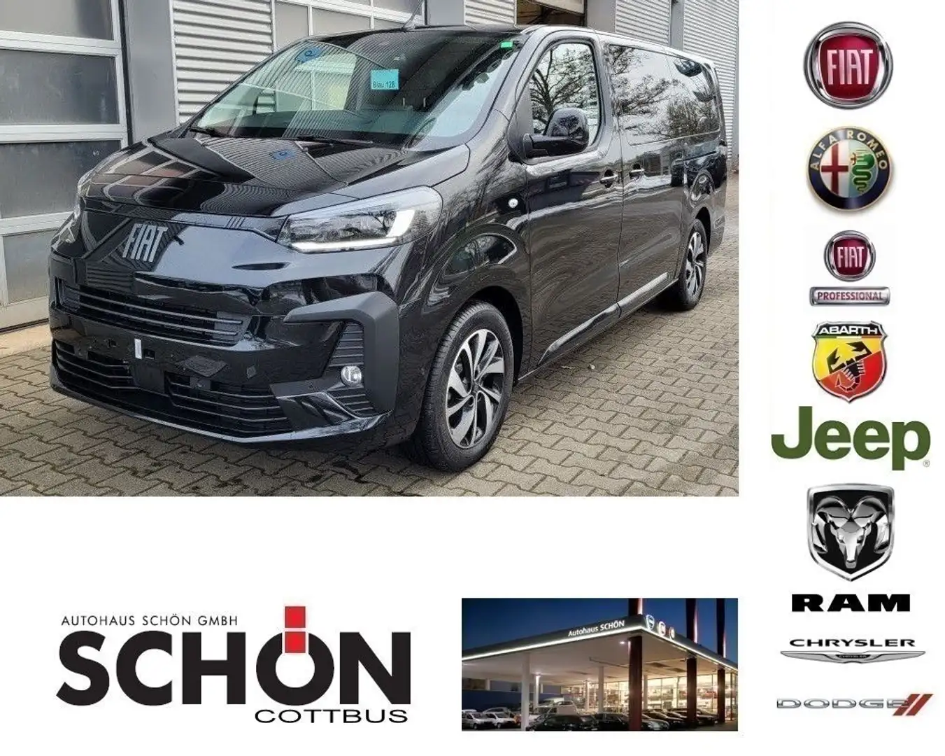 Fiat Ulysse 180 BlueHDi L3 Top 8-Sitzer Schwarz - 1