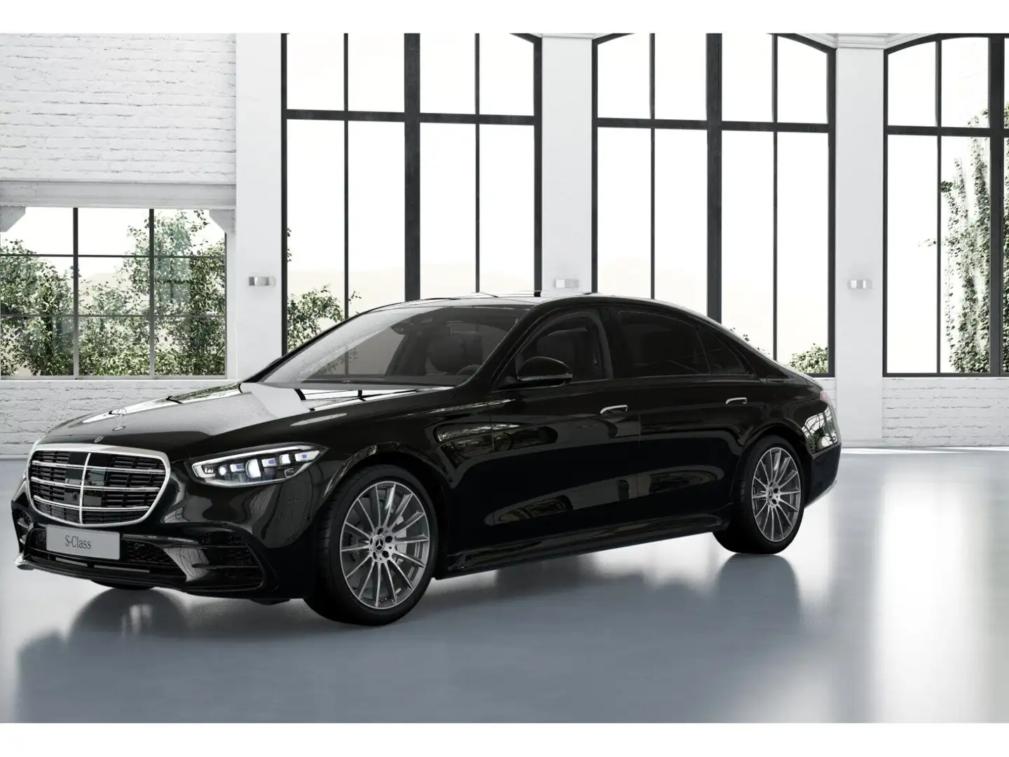 Mercedes-Benz S 580 e 4MATIC Limousine lang mit EQ Hybrid Techno Schwarz - 1